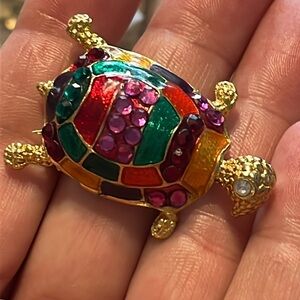 Vintage Signed Don-Lin Colorful Brooch/Pin!!!!